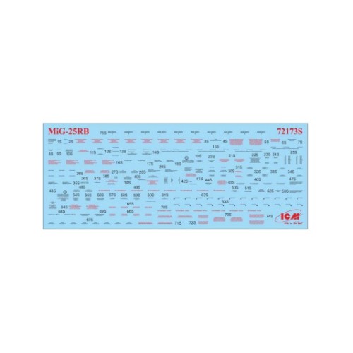 Збірна модель літака Збірна модель 1:72 Радянський літак-розвідник Міг-25 РБ ICM 72173 1:75