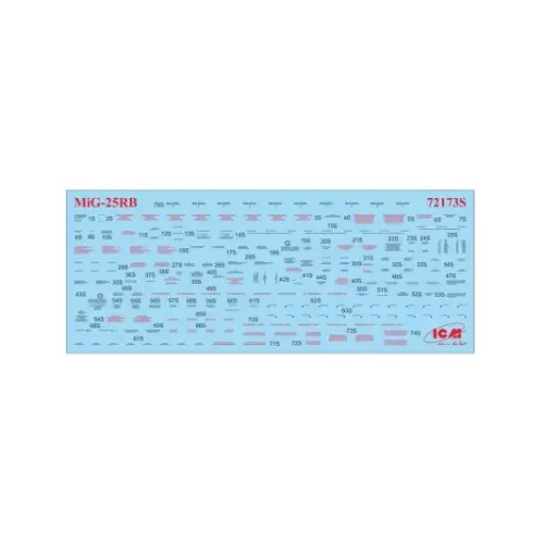 Збірна модель літака Збірна модель 1:72 Радянський літак-розвідник Міг-25 РБ ICM 72173 1:75