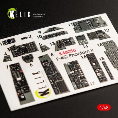 Декали F-4G 3D декаль интерьер для комплекта Meng 1:48 КЕЛИК K48056