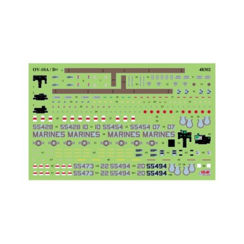 Сборная модель самолета Сборная модель 1:48 Американские самолеты OV-10A и OV-10D+ ICM 48302 1:48