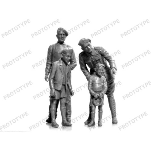 Фигуры и миниатюры Французский танковый экипаж Второй мировой войны