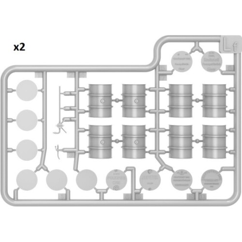 Наборы деталировки Сборная модель 1:48 Бочки для топлива и нефти 1930-50-х годов Миниарт 49007