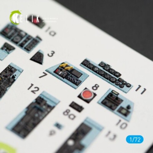 Декали F-4C "Phantom II" 3D декаль интерьер для комплекта FineMolds 1:72 КЕЛИК K72007