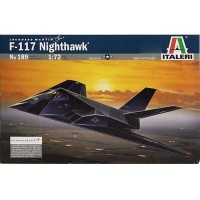 Збірна модель 1:72 літак F-117A Stealth NIGHTHAWK Italeri 0189