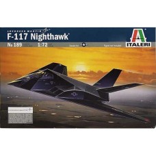 Сборная модель 1:72 Самолет Стелс F-117A Ночной Ястреб Италери 0189