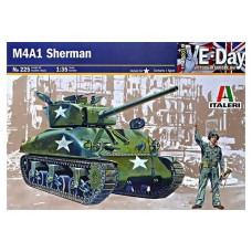 Збірна модель 1:35 Танк M4-A1 Sherman Italeri 0225