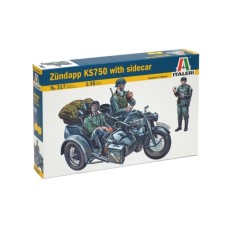 Мотоцикл Zundapp KS750 с коляской 1:35