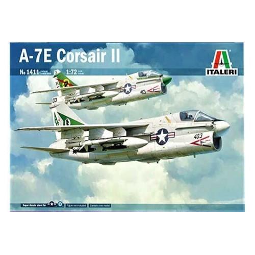 Збірна модель літака Збірна модель 1:72 Літак A-7E Corsair II Italeri 1411 1:72