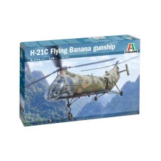 Сборная модель 1:48 Вертолет H-21C Flying Banana Gunship Италери 2774