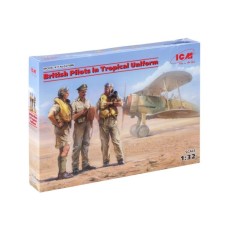 Збірна модель 1:32 Фігури Британські пілоти у тропічній формі (1939-1943) ICM 32106