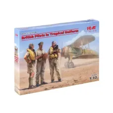 Збірна модель 1:32 Фігури Британські пілоти у тропічній формі (1939-1943) ICM 32106