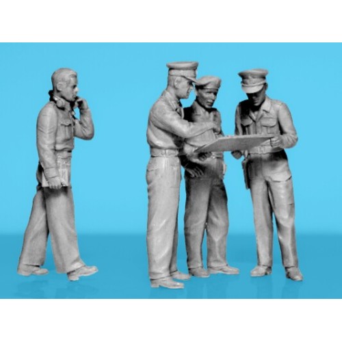 Фігури та мініатюри Збірна модель 1:35 Фігури Штаб Монтгомері ICM 35617