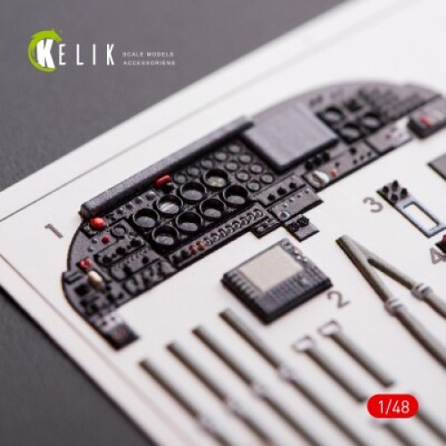 Декалі A-37B Dragon 3D декаль інтер'єр для комплекту Trumpeter 1:48 KELIK K48007