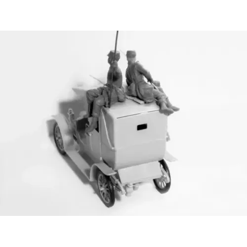 Авто-мото Сборная модель 1:35 Автомобиль с французской пехотой "Битва на Марне" (1914) ICM 35660