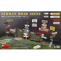 Збірна модель 1:35 Набір Німецькі дорожні Знаки Другої Світової Війни (Східний Фронт Набір 1)