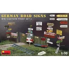 Сборная модель 1:35 Набор Немецкие дорожные Знаки Второй Мировой Войны (Восточный Фронт Набор 1)