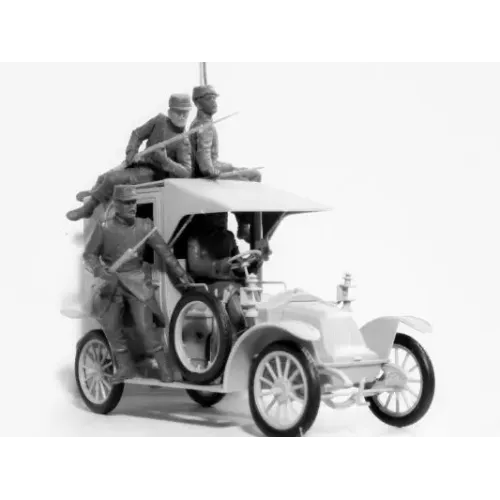 Авто-мото Сборная модель 1:35 Автомобиль с французской пехотой "Битва на Марне" (1914) ICM 35660