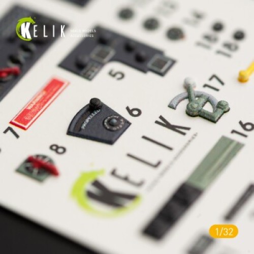Декалі P-40M 3D декаль інтер'єр для комплекту Trumpeter 1:32 KELIK K32005