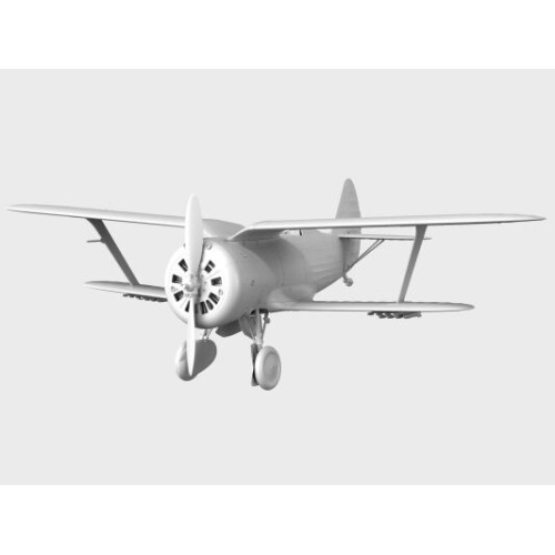 Збірна модель літака Збірна модель 1:32 Радянський винищувач Полікарпів I-153 "Чайка", ICM32010 1:32