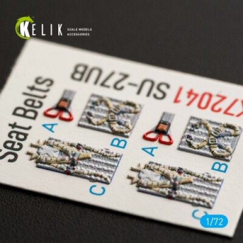 Декалі SU-27UB 3D декаль інтер'єр для комплекту Trumpeter 1:72 KELIK K72041