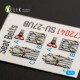 Декалі SU-27UB 3D декаль інтер'єр для комплекту Trumpeter 1:72 KELIK K72041