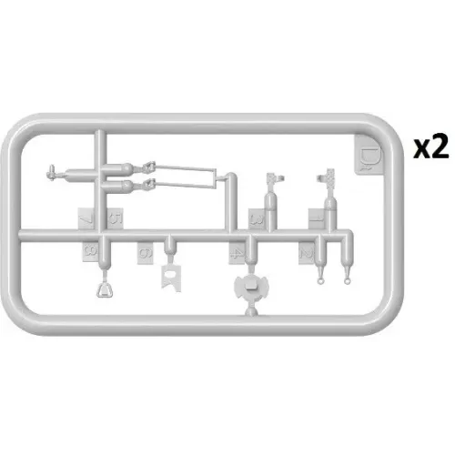 Набори деталіровки Збірна модель 1:35 Комплект трансмісії Т-54 (пізнього випуску) MiniArt 37066