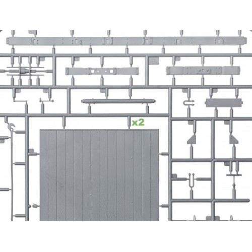 Вагоны и поезда Сборная модель 1:35 Железнодорожная платформа 16,5 т Миниарт 39004