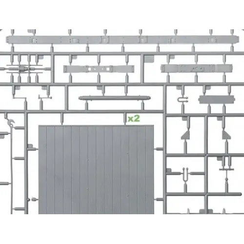 Вагоны и поезда Сборная модель 1:35 Железнодорожная платформа 16,5 т Миниарт 39004