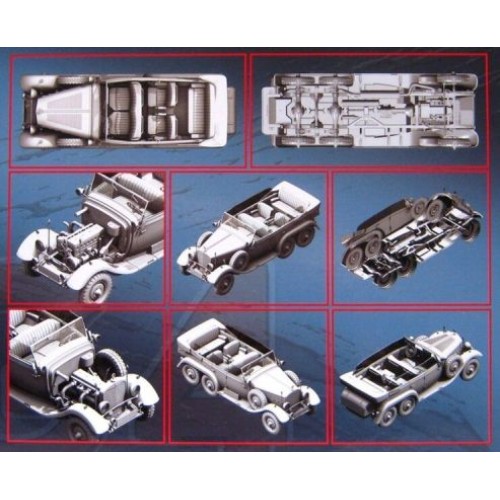 Авто-мото Збірна модель1:24 Автомобіль німецького керівницта тип G4 (1935 р.) ICM 24011