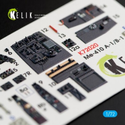 Декали Me-410 A-1:B-1 3D декаль интерьер для комплекта FineMolds 1:72 КЕЛИК K72020