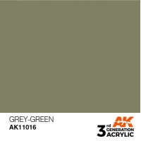 Акрилова фарба GREY GREEN – STANDARD : СІРО-ЗЕЛЕНИЙ КІСТКА AK-interactive AK11016