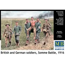 Британські та німецькі солдати, битва на Соммі, 1916 р.