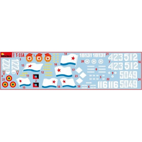 Бронетехніка та артилерія Збірна модель 1:35 Танк Т-55А раннього зразка 1965 року MiniArt 37057