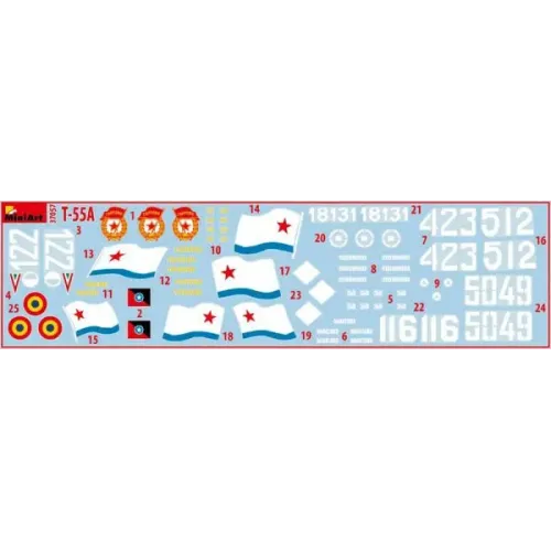 Бронетехника и артиллерия Cредний танк Т-55А образца 1965 г., ранний 1:35