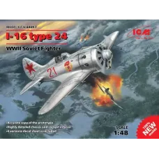 Збірна модель 1:48 Літак І-16 тип 24 ICM 48097