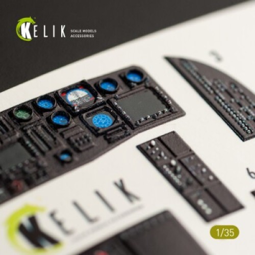 Декалі HH-60G Pave Hawk 3D декаль інтер'єр для комплекту Kitty Hawk 1:35 KELIK K35017