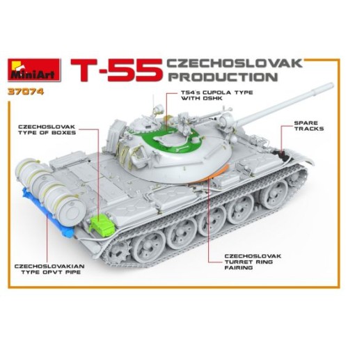 Бронетехника и артиллерия Танк T-55 (Чехословацкое производство)