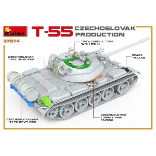 Бронетехника и артиллерия Танк T-55 (Чехословацкое производство)