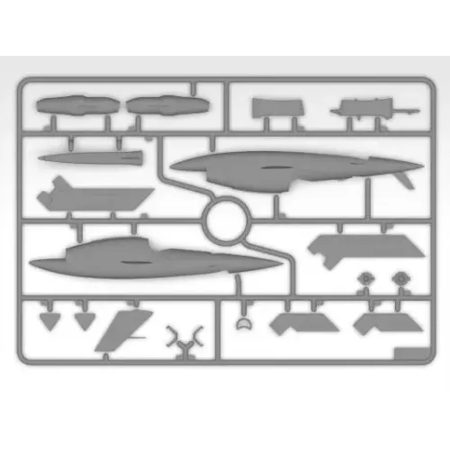 Збірна модель літака Збірна модель 1:48 БПЛА BQM-34A (Q-2C) Firebee з причепом ICM 48081 1:48