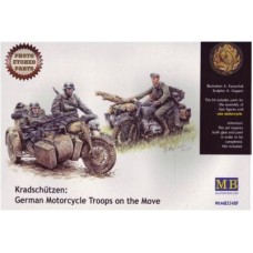Німецькі мотоциклісти в русі. Набір з фототравленням