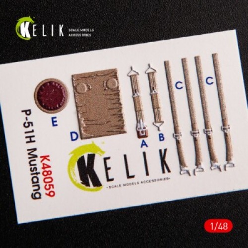 Декалі P-51H Mustang 3D декаль інтер'єр для комплекту Modelsvit 1:48 KELIK K48059