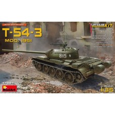 Збірна модель 1:35 Танк T-54-3 зразка 1951р. з інтер'єром Miniart 37007