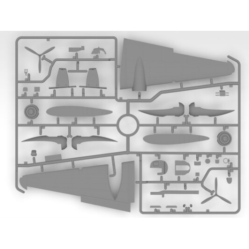Збірна модель літака Збірна модель 1:72 Літак Ki-21-Ia "Sally" ICM 72205 1:72