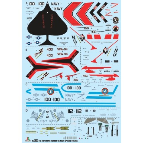 Сборная модель самолета Cборная модель 1:48 Самолет F:A-18F Super Hornet Италери 2823 1:48