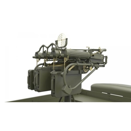 Бронетехника и артиллерия Военный 1,5 тонный грузовик с пулеметом "M-4 Maxim" AA 1:35