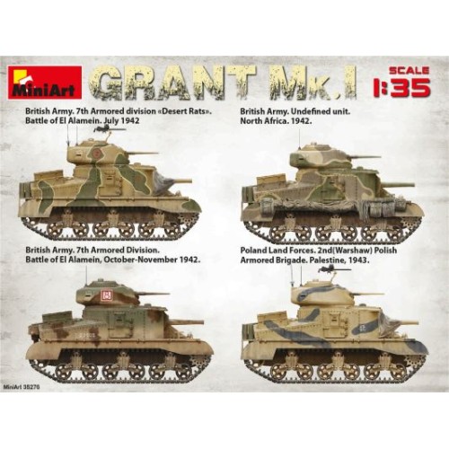 Бронетехника и артиллерия Танк GRANT Mk.I 1:35
