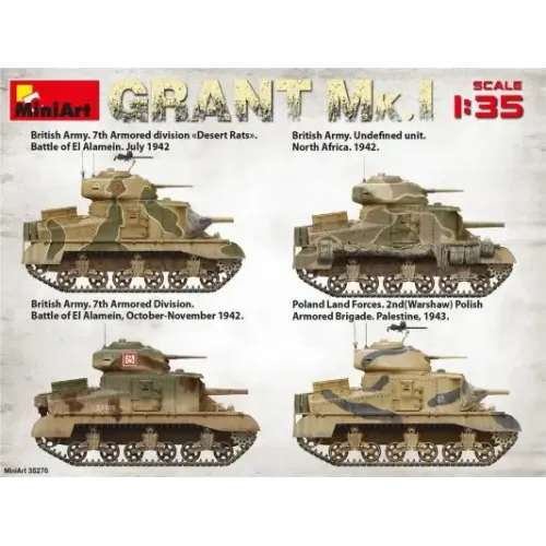 Бронетехника и артиллерия Танк GRANT Mk.I 1:35