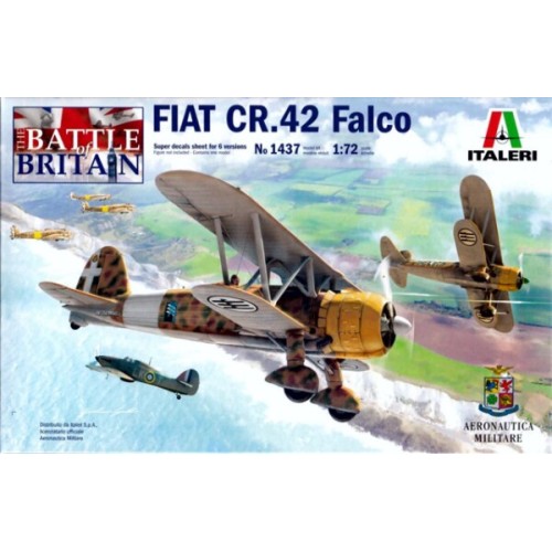 Збірна модель літака Збірна модель 1:72 Літак FIAT CR.42 Falco Italeri 1437 1:72