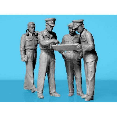 Фігури та мініатюри Збірна модель 1:35 Фігури Штаб Монтгомері ICM 35617