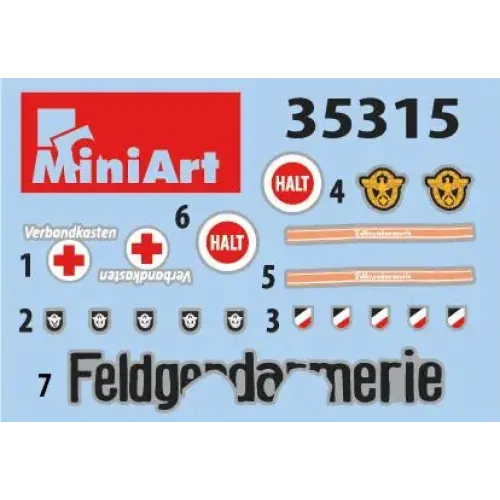 Фігури та мініатюри Збірна модель 1:35 Фігури Німецька польова жандармерія (Special Edition) MiniArt 35315